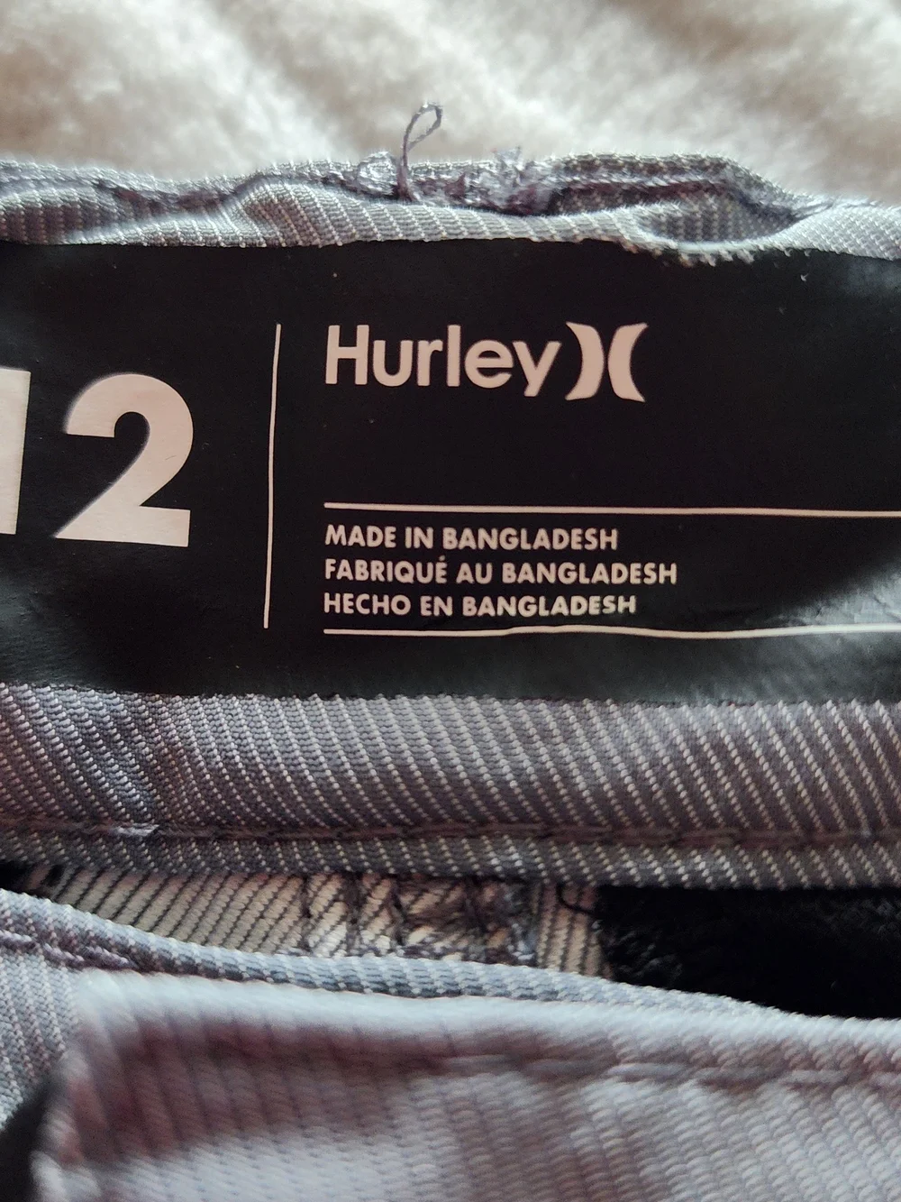 Hurley Men’s Light Gray Chino-Style Performance Pants